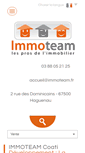 Mobile Screenshot of immoteam.fr