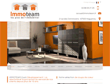 Tablet Screenshot of immoteam.fr